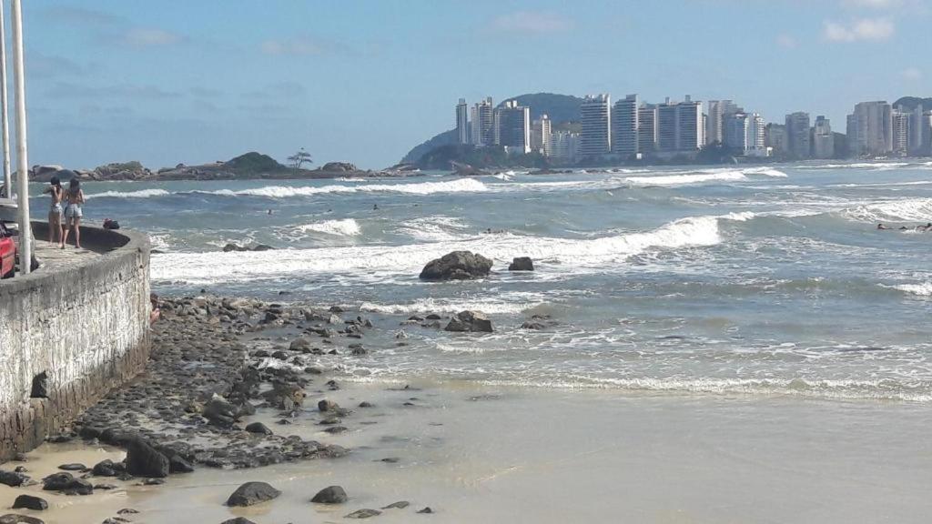 Pe Na Areia - Com Servico De Praia Guaruja Exterior photo